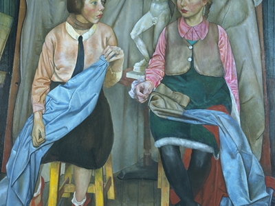 I was absolutely astounded when I came across this portrait--Two Schoolgirls by the Scottish artist James Cowie--in a book. I’d been working on Tell the Wolves I'm Home for over a year and my fictional portrait was just that, something that lived in my mind and on the page. To find that something so similar to my own imaginings actually existed felt strange and wonderful.  The looks on the girls’ faces are so perfect and Cowie’s painting even has a metaphorical ideal male wedged between the two girls.