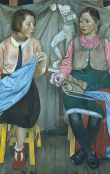 I was absolutely astounded when I came across this portrait--Two Schoolgirls by the Scottish artist James Cowie--in a book. I’d been working on Tell the Wolves I'm Home for over a year and my fictional portrait was just that, something that lived in my mind and on the page. To find that something so similar to my own imaginings actually existed felt strange and wonderful.  The looks on the girls’ faces are so perfect and Cowie’s painting even has a metaphorical ideal male wedged between the two girls.